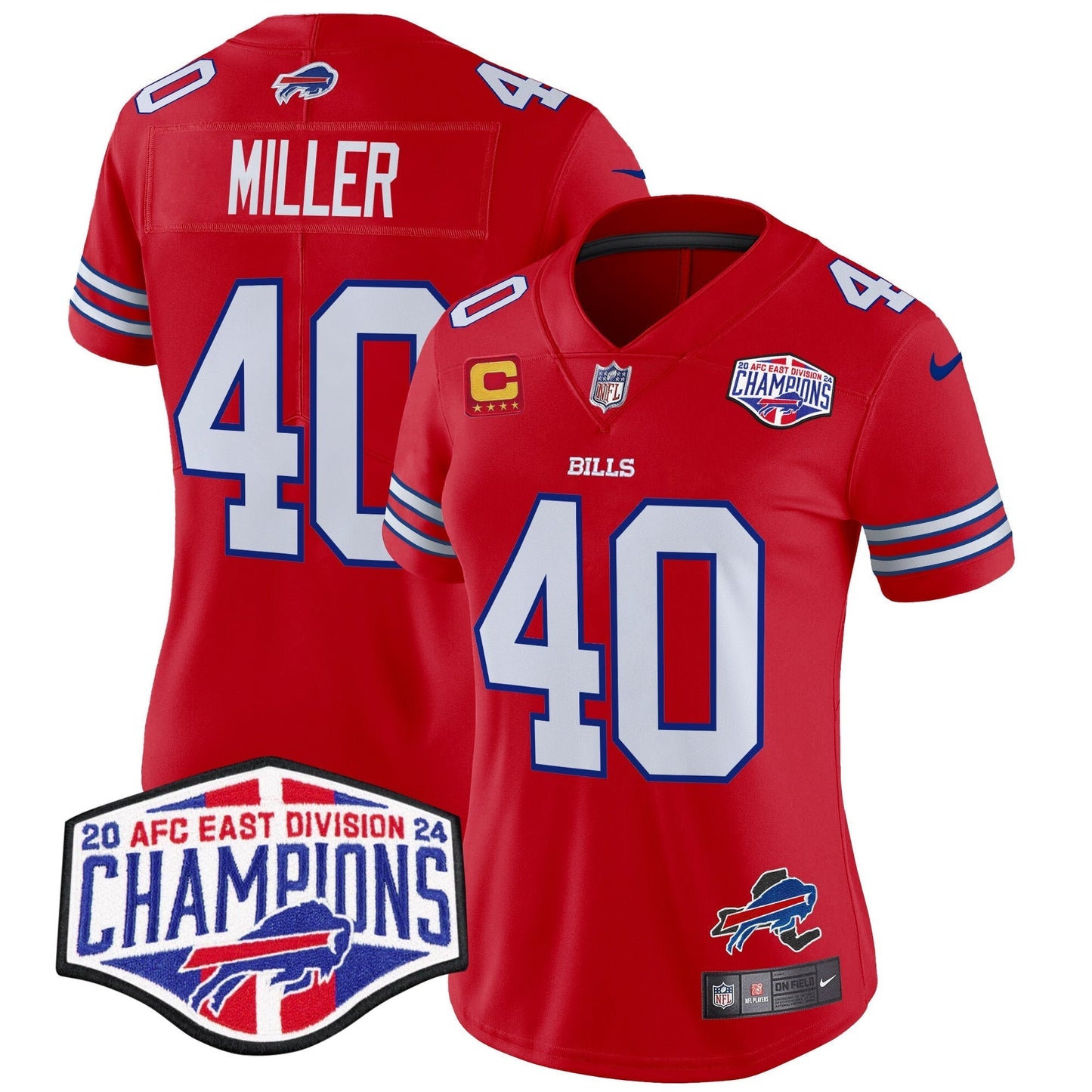 Women's Bills 2024 AFC East Division Champions Vapor Limited Jersey - All Stitched-DTD