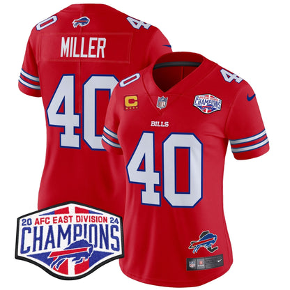 Women's Bills 2024 AFC East Division Champions Vapor Limited Jersey - All Stitched-DTD