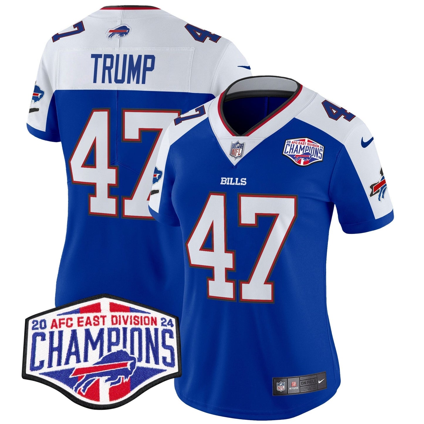 Women's Bills 2024 AFC East Division Champions Vapor Limited Jersey - All Stitched-DTD