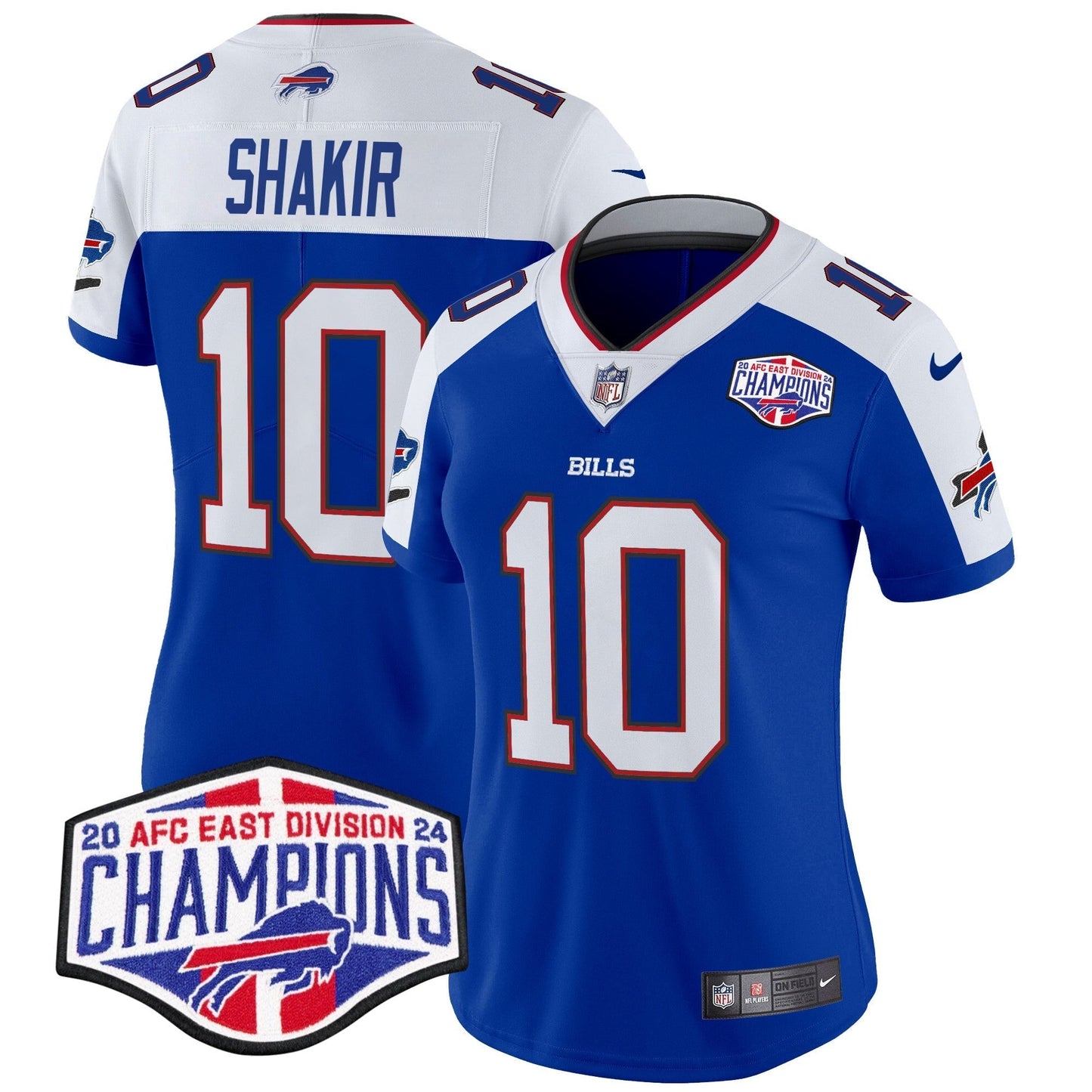 Women's Bills 2024 AFC East Division Champions Vapor Limited Jersey - All Stitched-DTD