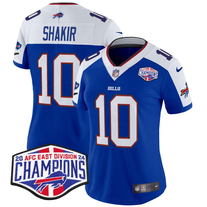 Women's Bills 2024 AFC East Division Champions Vapor Limited Jersey - All Stitched-DTD