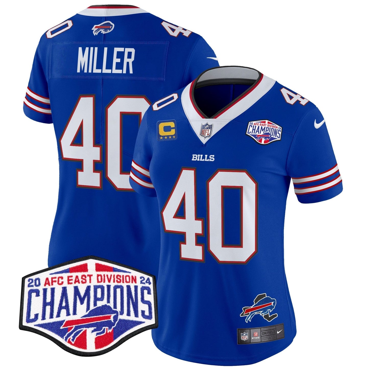 Women's Bills 2024 AFC East Division Champions Vapor Limited Jersey - All Stitched-DTD