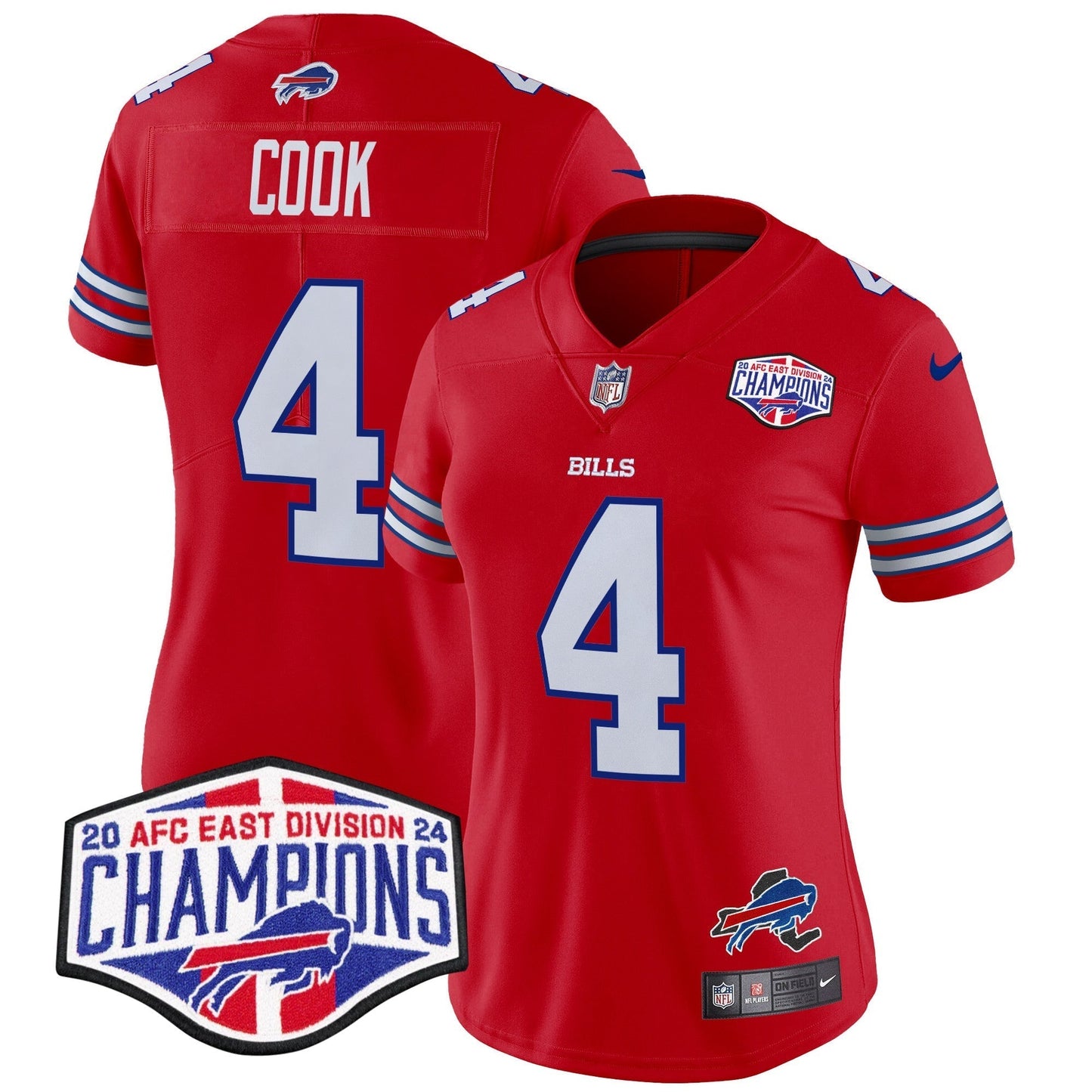 Women's Bills 2024 AFC East Division Champions Vapor Limited Jersey - All Stitched-DTD