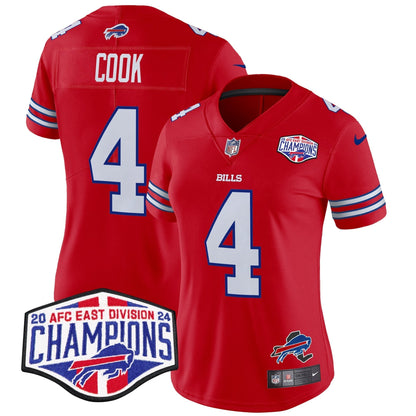 Women's Bills 2024 AFC East Division Champions Vapor Limited Jersey - All Stitched-DTD