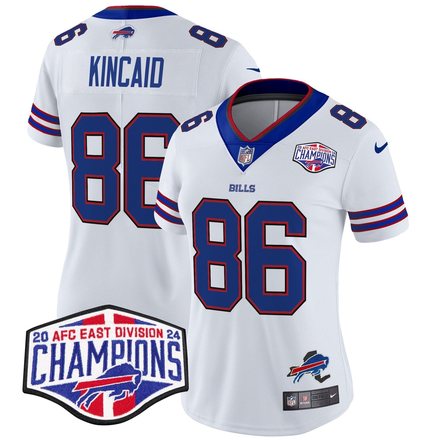Women's Bills 2024 AFC East Division Champions Vapor Limited Jersey - All Stitched-DTD