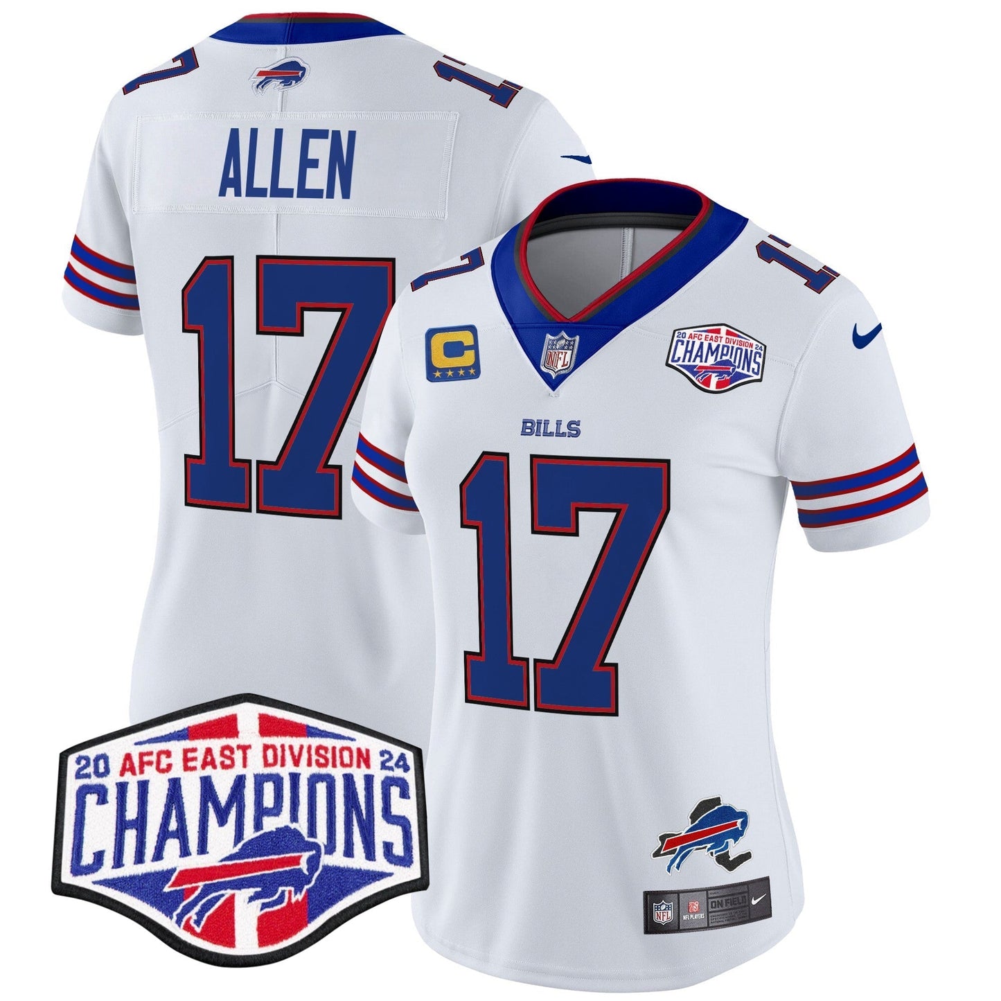Women's Bills 2024 AFC East Division Champions Vapor Limited Jersey - All Stitched-DTD