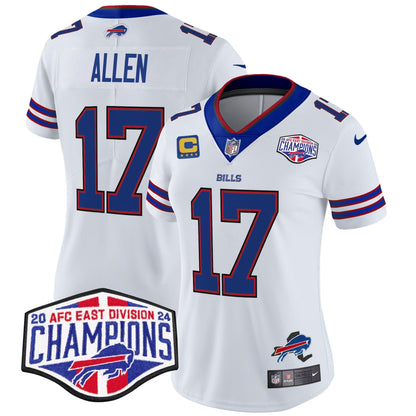 Women's Bills 2024 AFC East Division Champions Vapor Limited Jersey - All Stitched-DTD