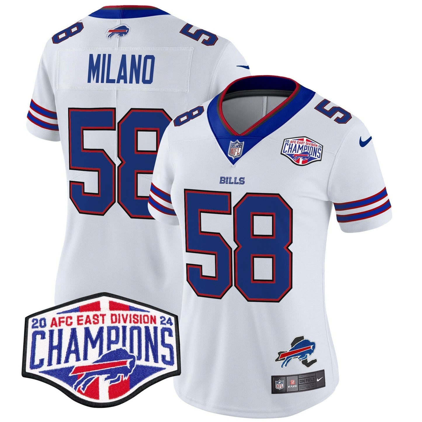 Women's Bills 2024 AFC East Division Champions Vapor Limited Jersey - All Stitched-DTD