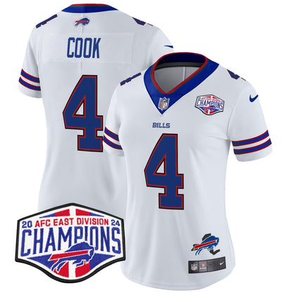 Women's Bills 2024 AFC East Division Champions Vapor Limited Jersey - All Stitched-DTD