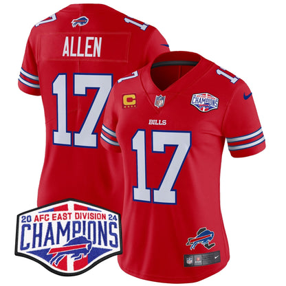 Women's Bills 2024 AFC East Division Champions Vapor Limited Jersey - All Stitched-DTD