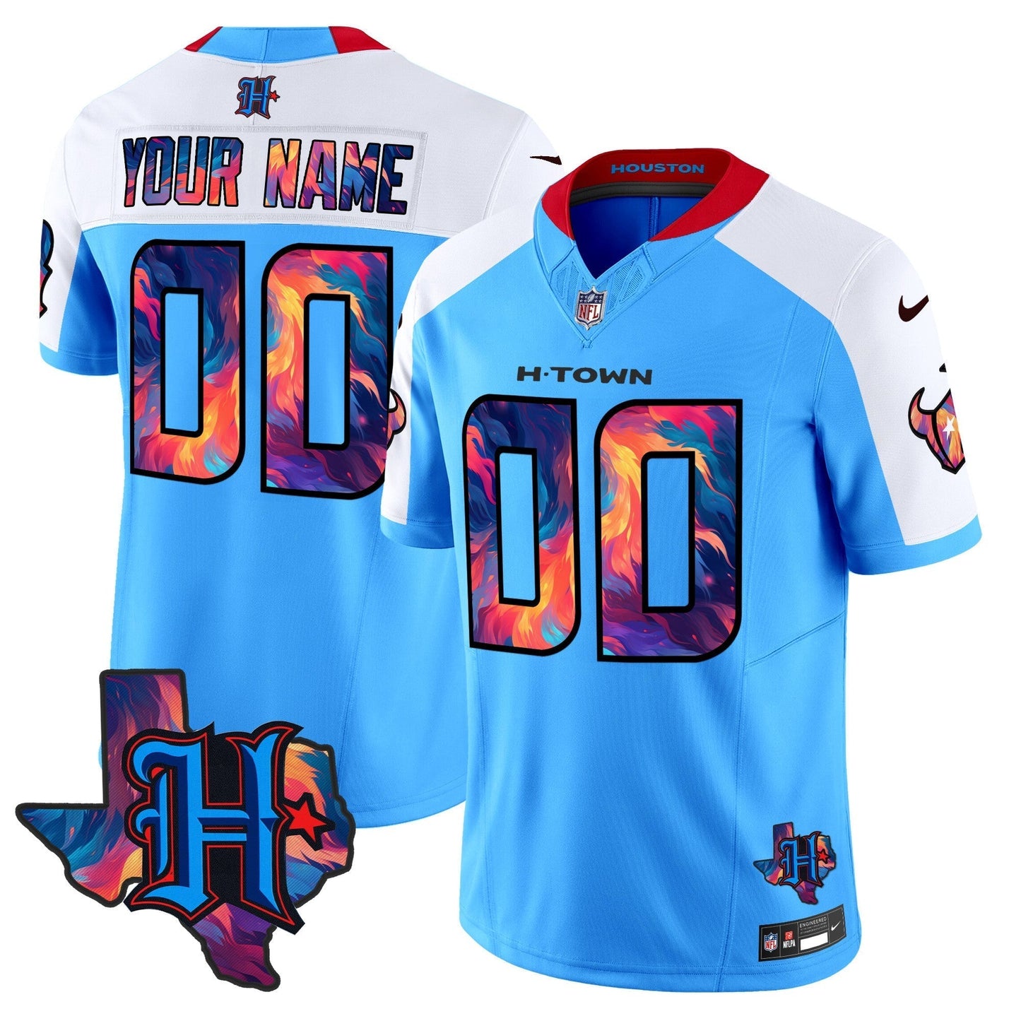 HOU 2024 Special Vapor Limited Custom Jersey - All Stitched-DTD