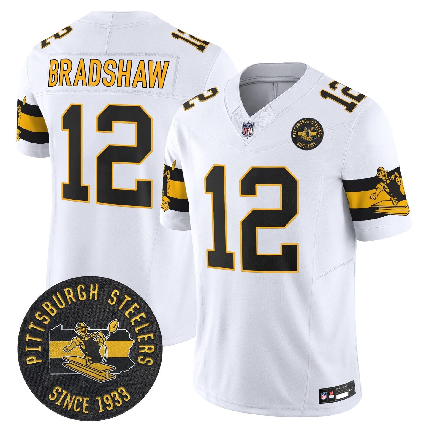 PIT Throwback 1933 Patch Vapor Limited Jersey - All Stitched-DTD