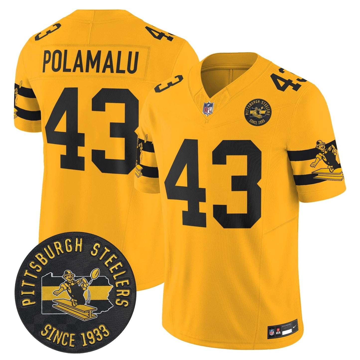 PIT Throwback 1933 Patch Vapor Limited Jersey - All Stitched-DTD