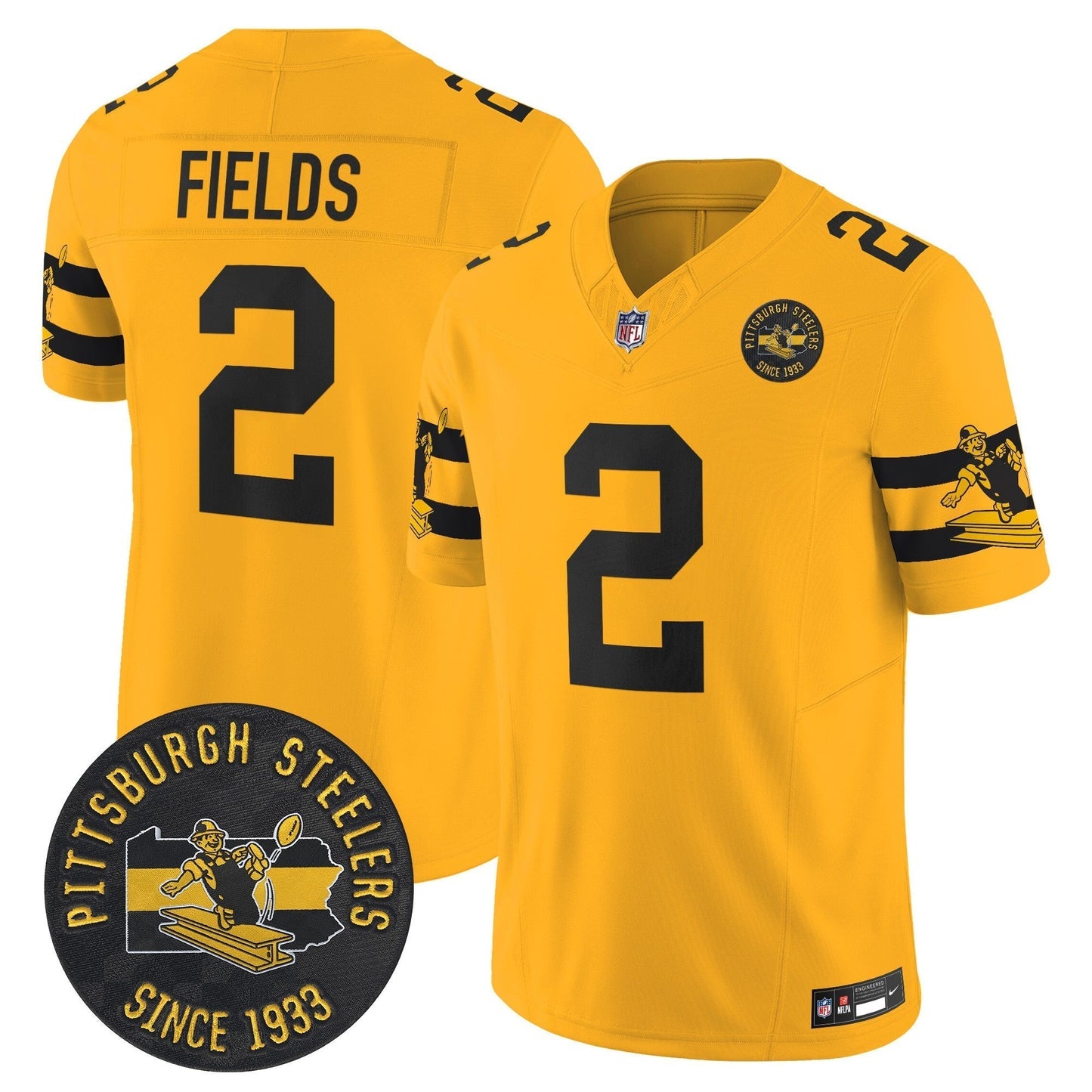 PIT Throwback 1933 Patch Vapor Limited Jersey - All Stitched-DTD