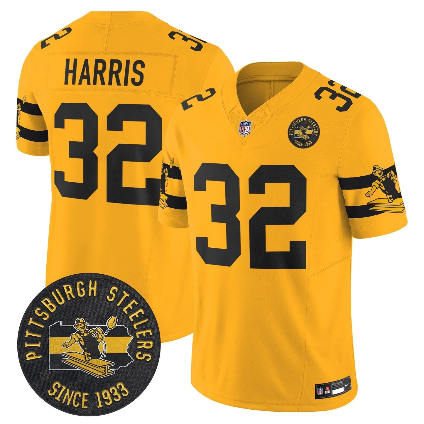 PIT Throwback 1933 Patch Vapor Limited Jersey - All Stitched-DTD
