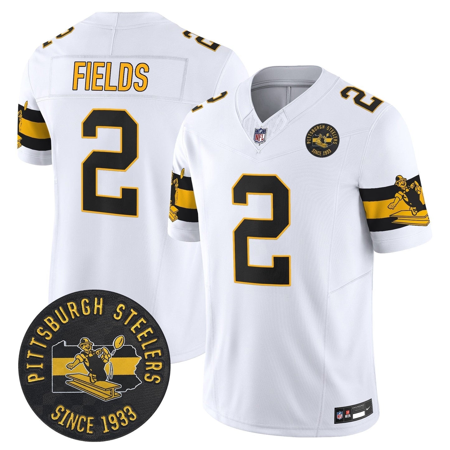 PIT Throwback 1933 Patch Vapor Limited Jersey - All Stitched-DTD