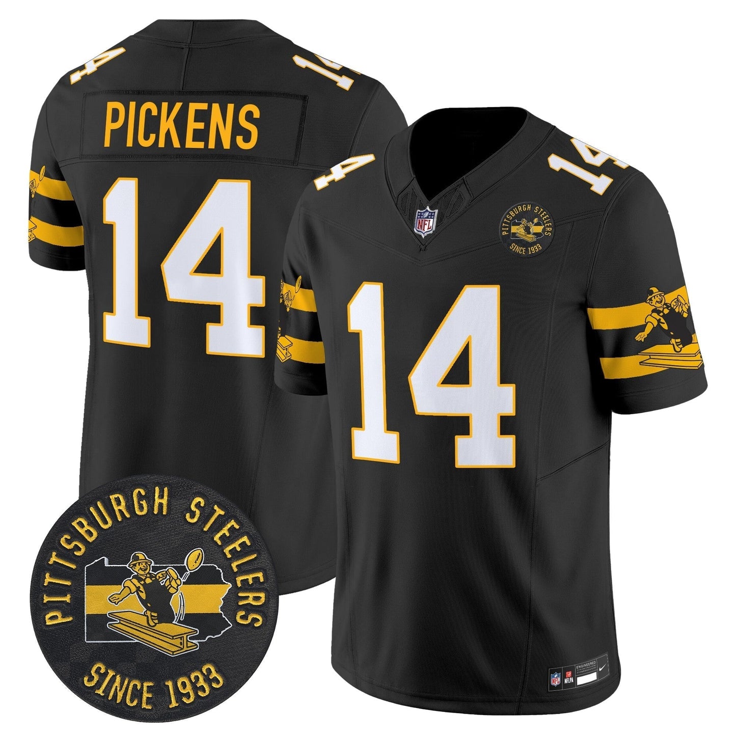 PIT Throwback 1933 Patch Vapor Limited Jersey - All Stitched-DTD