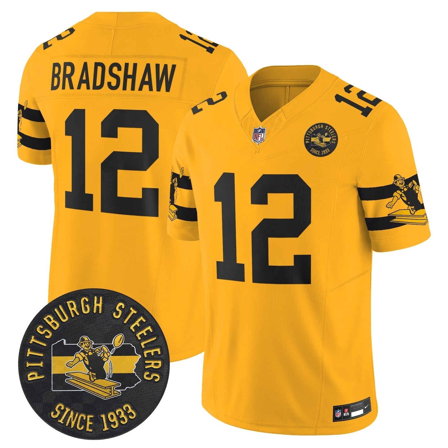 PIT Throwback 1933 Patch Vapor Limited Jersey - All Stitched-DTD