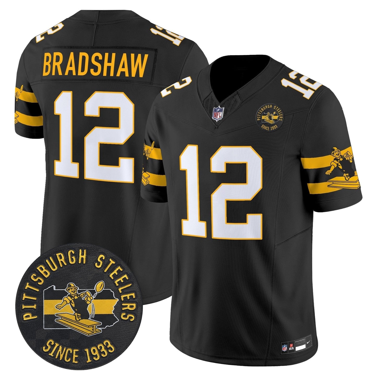 PIT Throwback 1933 Patch Vapor Limited Jersey - All Stitched-DTD