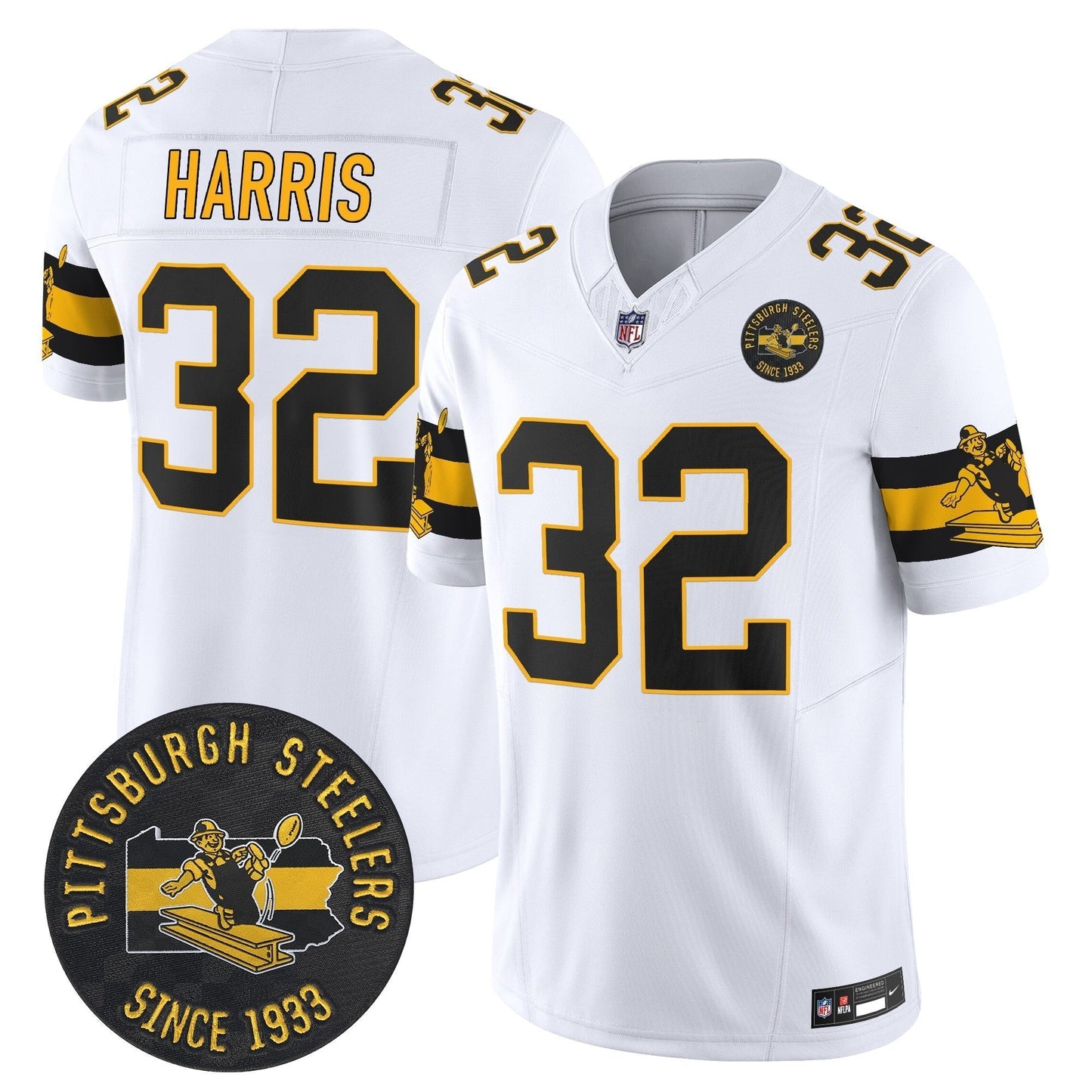 PIT Throwback 1933 Patch Vapor Limited Jersey - All Stitched-DTD