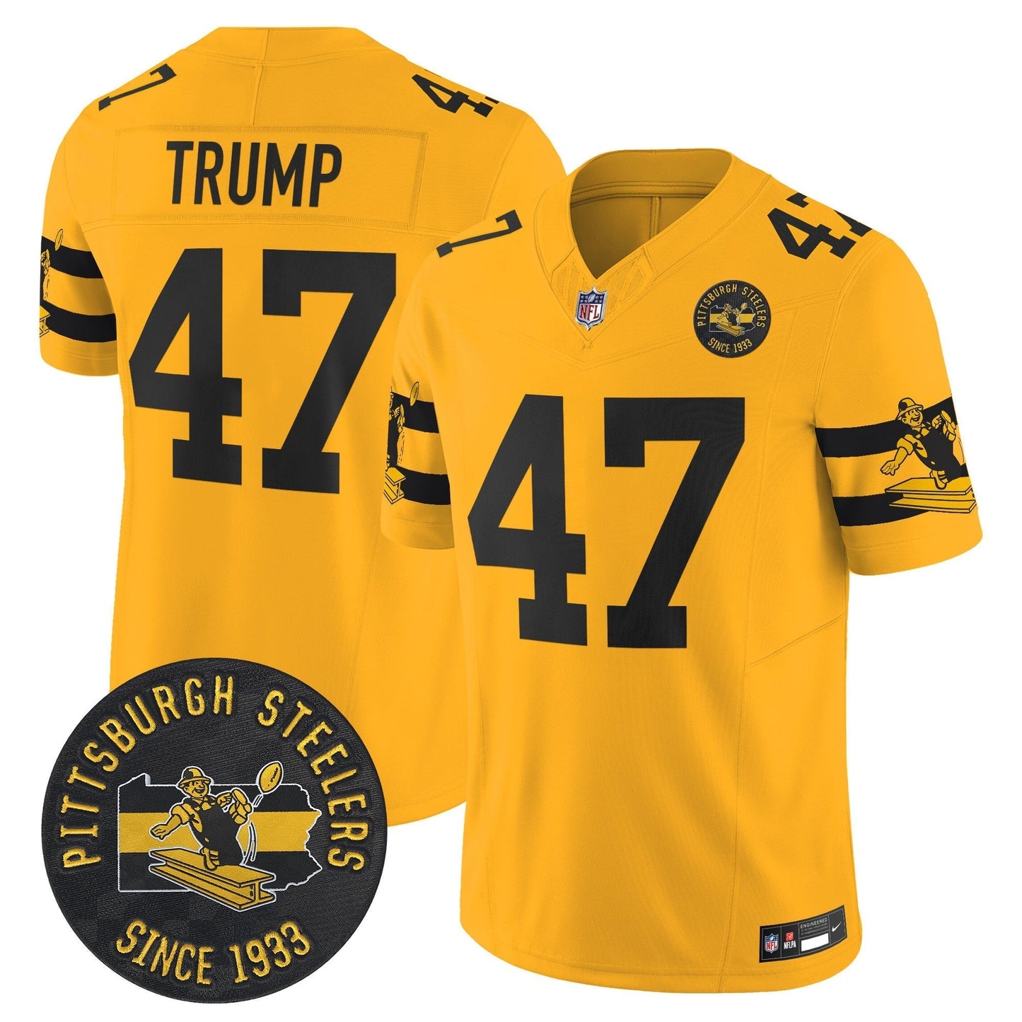 PIT Throwback 1933 Patch Vapor Limited Jersey - All Stitched-DTD
