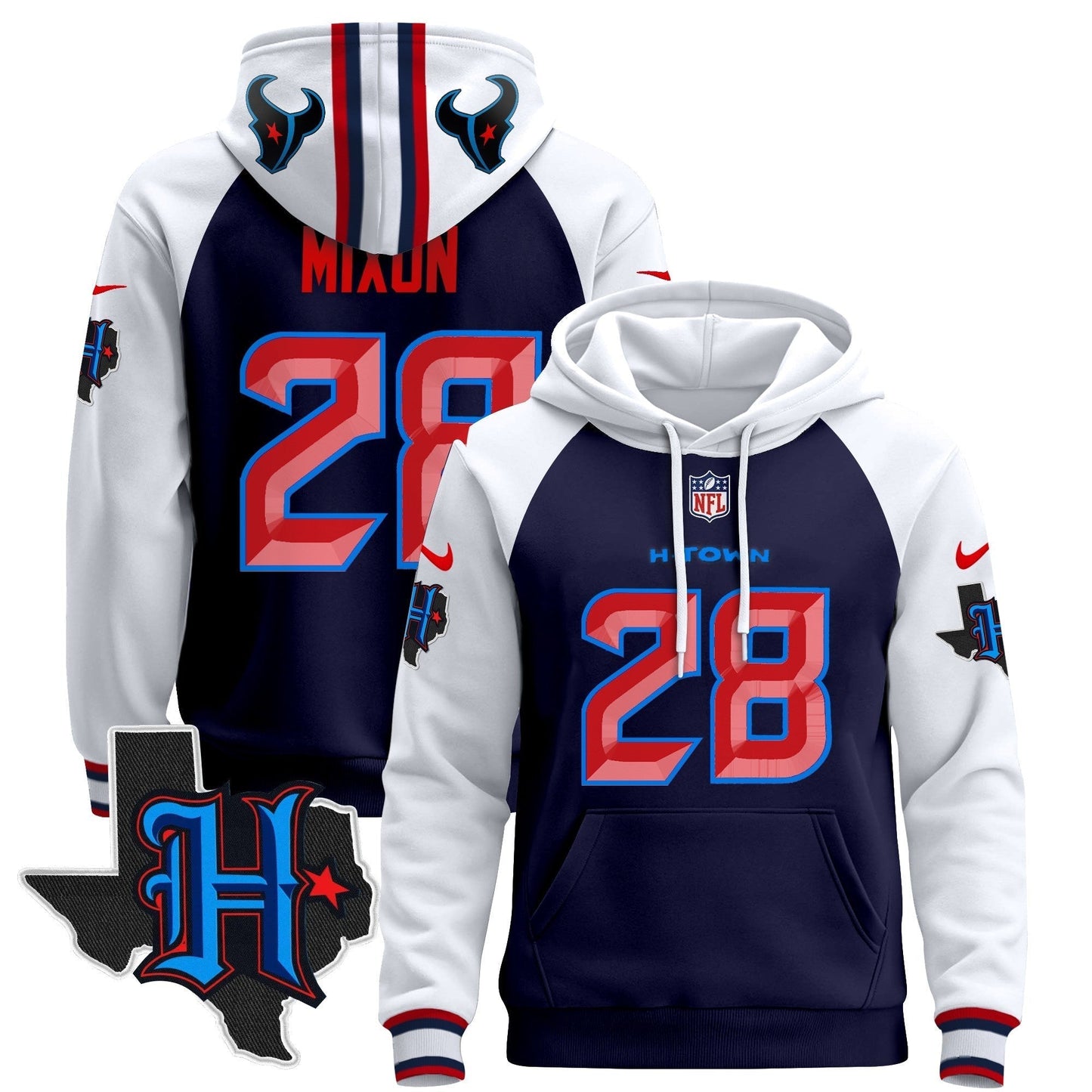 Houston Texans2024 Pullover Hoodie - All Stitched-DTD