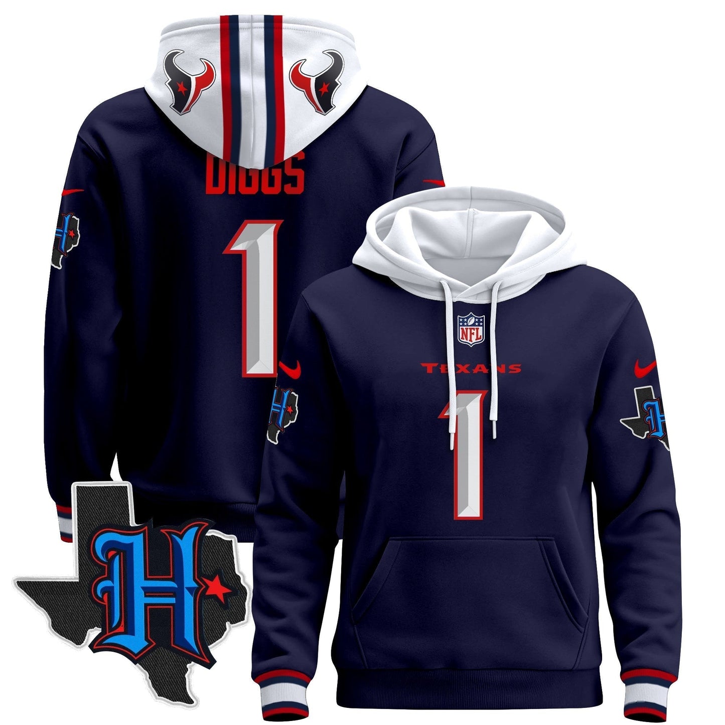 Houston Texans2024 Pullover Hoodie - All Stitched-DTD