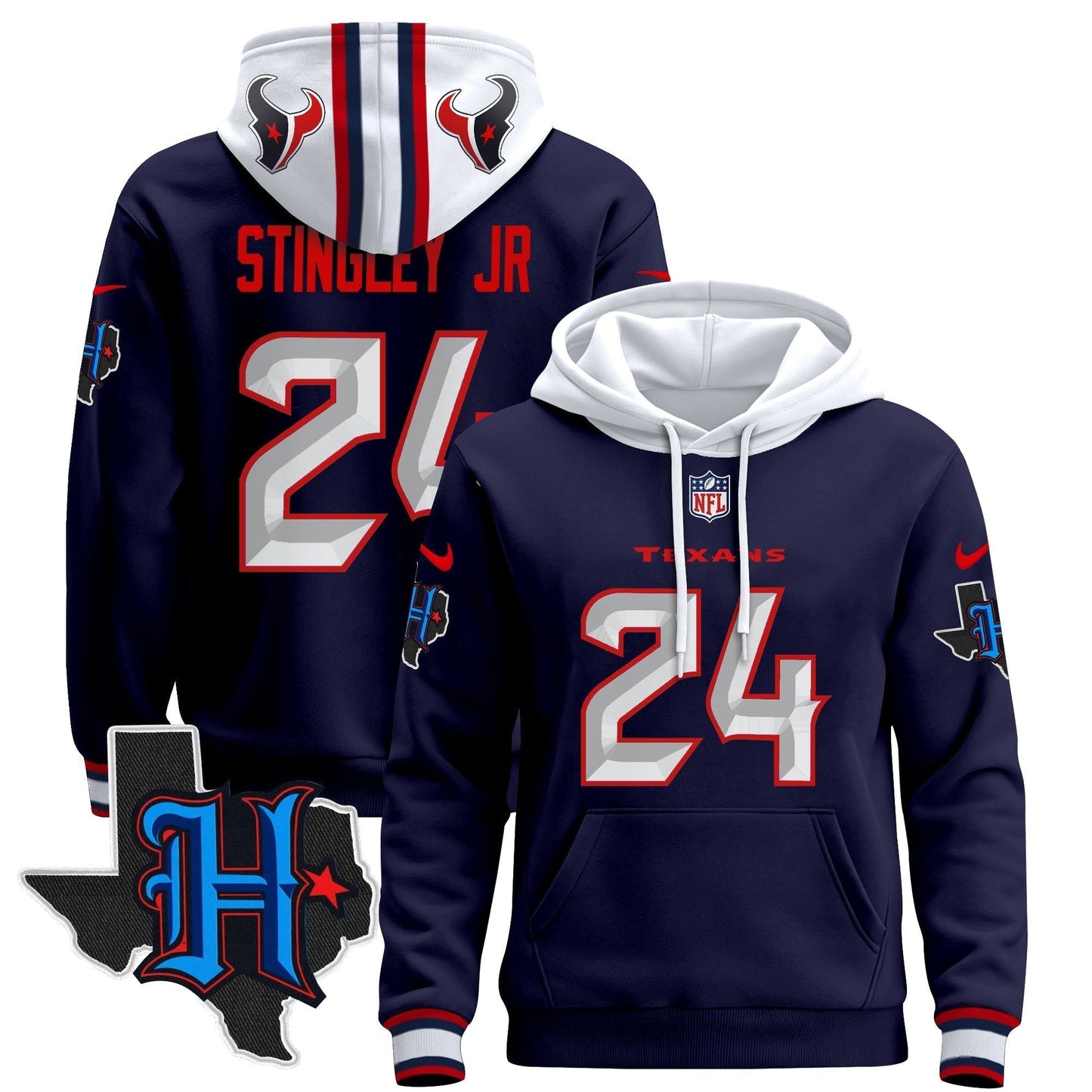 Houston Texans2024 Pullover Hoodie - All Stitched-DTD