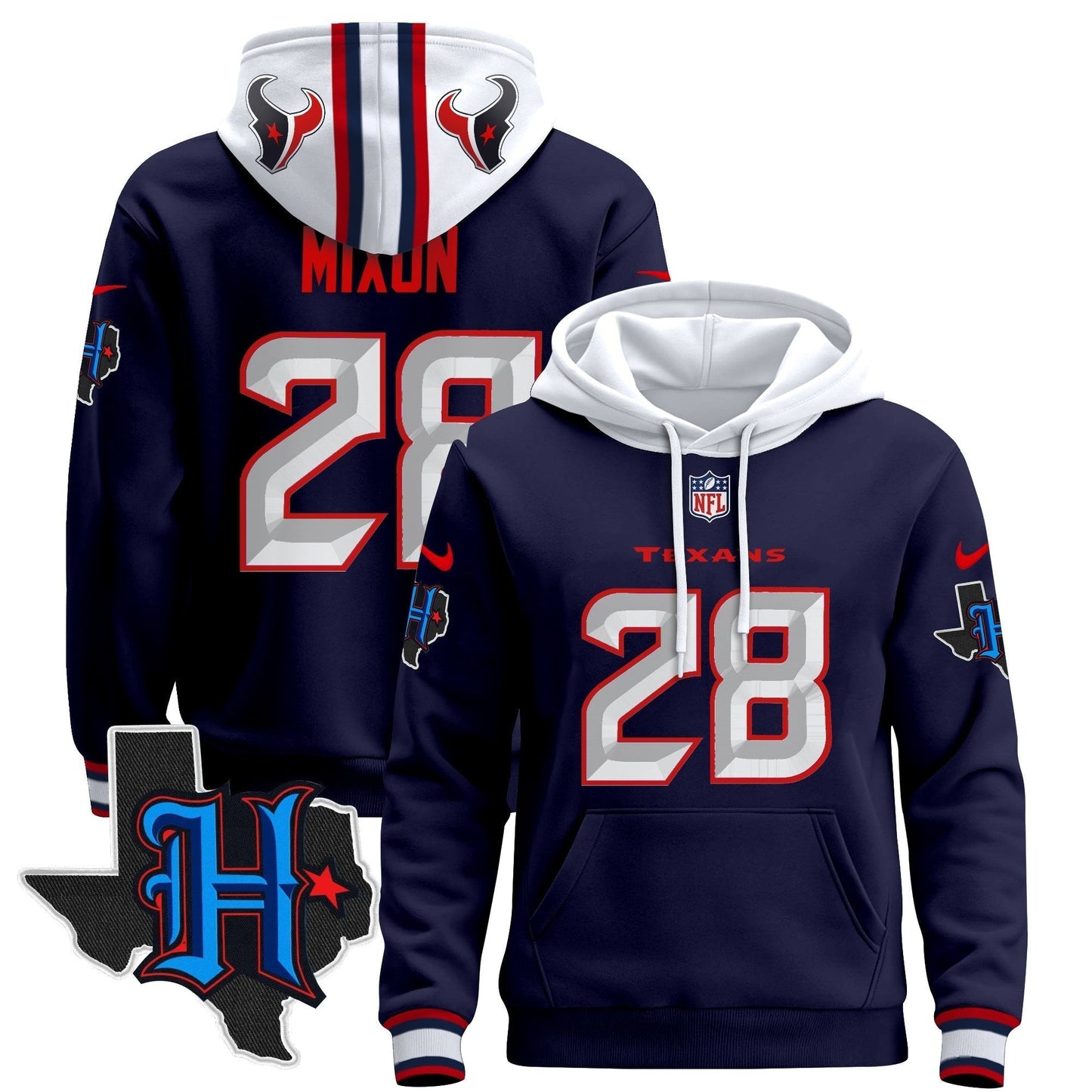 Houston Texans2024 Pullover Hoodie - All Stitched-DTD
