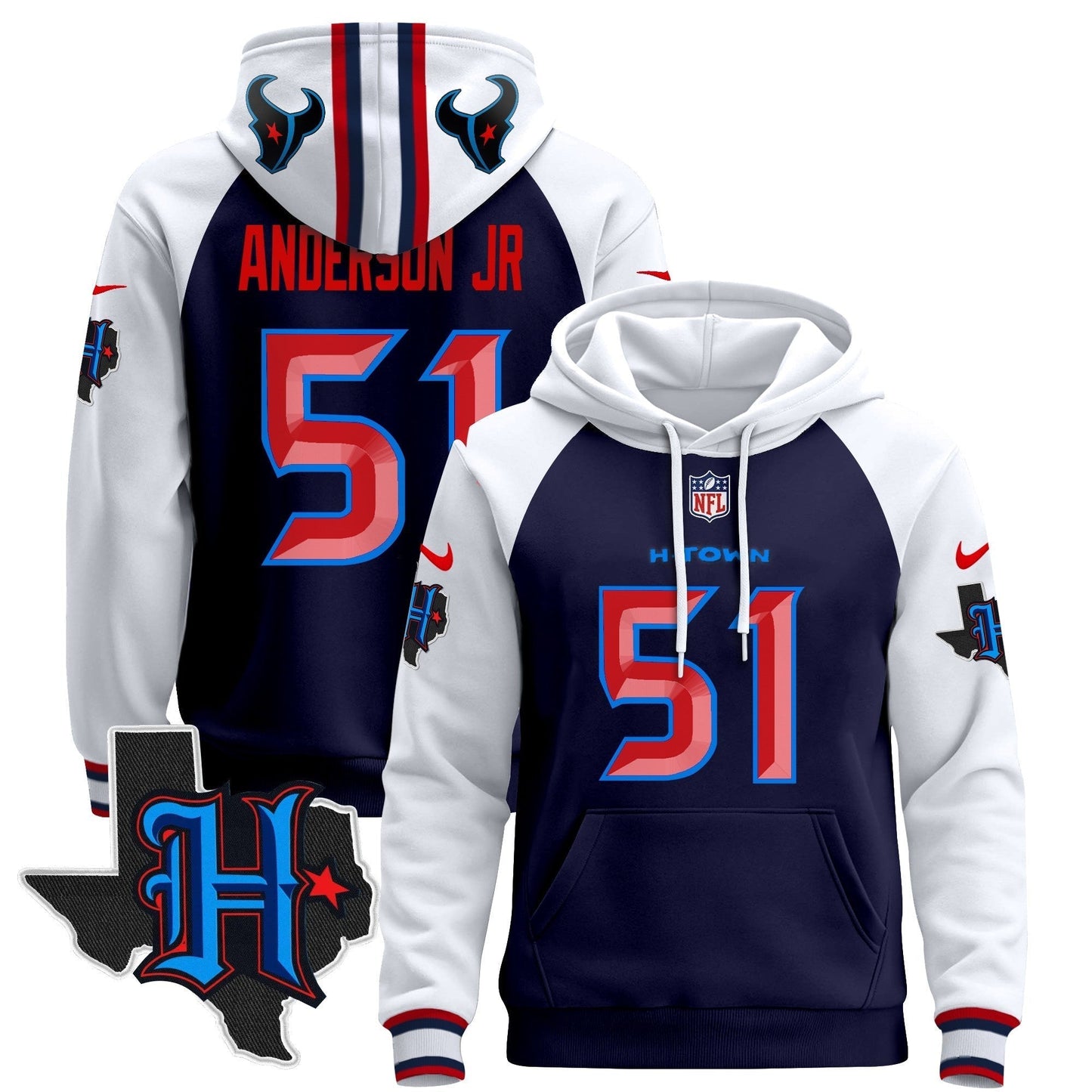 Houston Texans2024 Pullover Hoodie - All Stitched-DTD