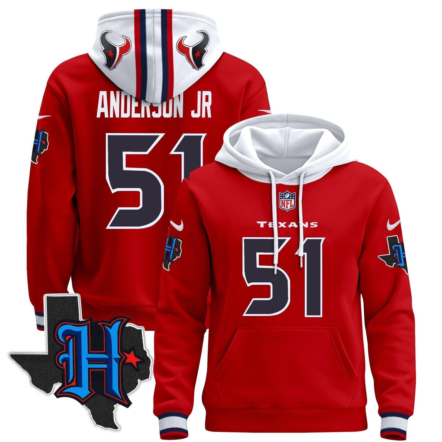 Houston Texans2024 Pullover Hoodie - All Stitched-DTD
