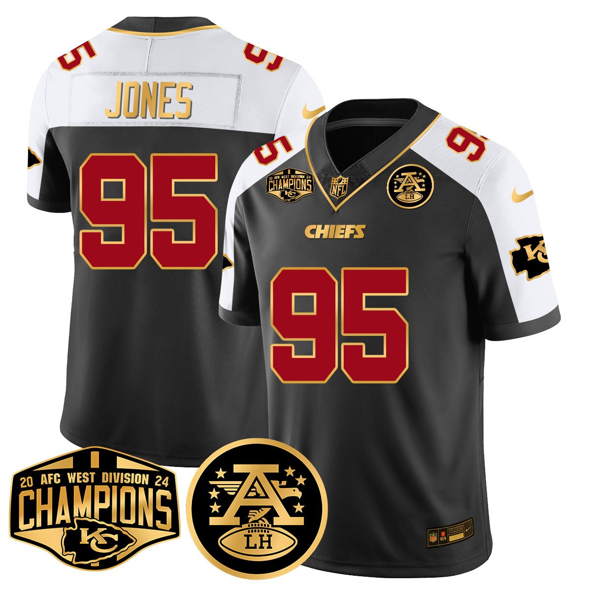 Chiefs 2024 AFC West Champs Jersey - All Stitched-DTD
