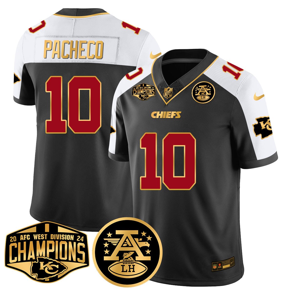 Chiefs 2024 AFC West Champs Jersey - All Stitched-DTD