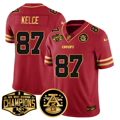 Chiefs 2024 AFC West Champs Jersey - All Stitched-DTD