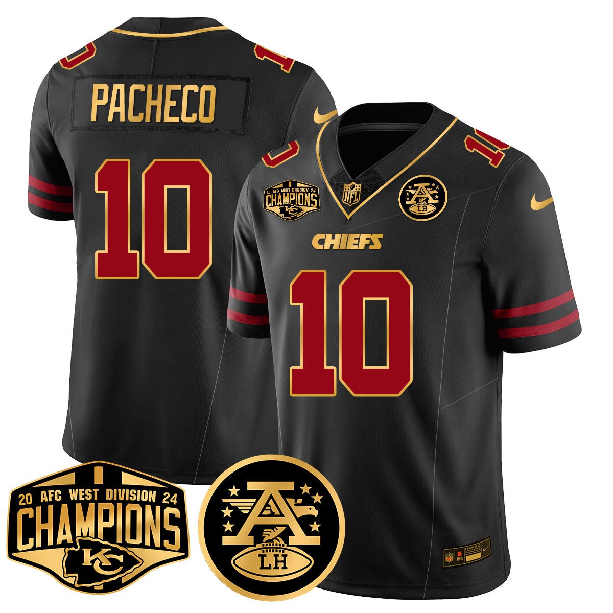 Chiefs 2024 AFC West Champs Jersey - All Stitched-DTD