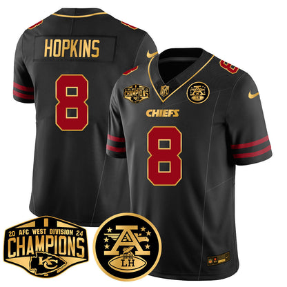 Chiefs 2024 AFC West Champs Jersey - All Stitched-DTD