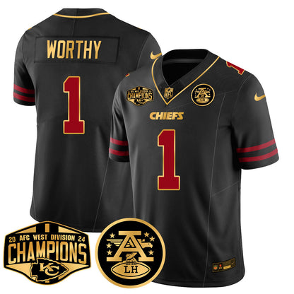 Chiefs 2024 AFC West Champs Jersey - All Stitched-DTD