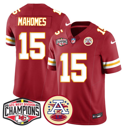 Chiefs 2024 AFC West Champs Jersey - All Stitched-DTD
