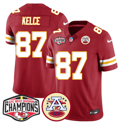 Chiefs 2024 AFC West Champs Jersey - All Stitched-DTD