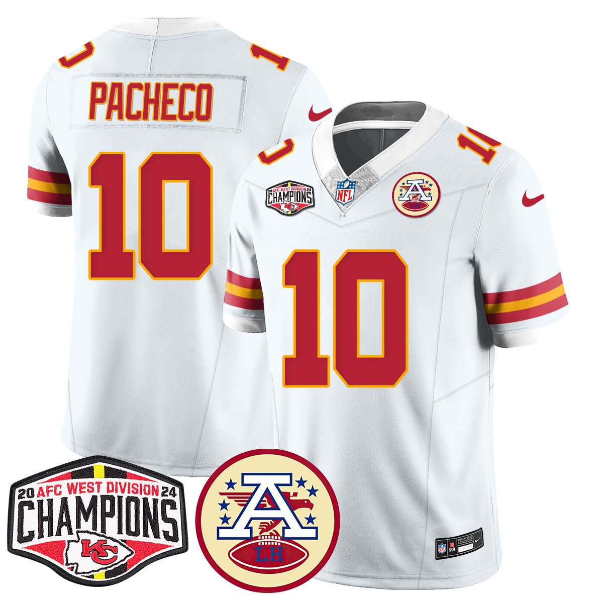 Chiefs 2024 AFC West Champs Jersey - All Stitched-DTD