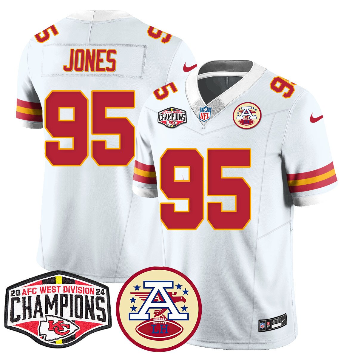 Chiefs 2024 AFC West Champs Jersey - All Stitched-DTD