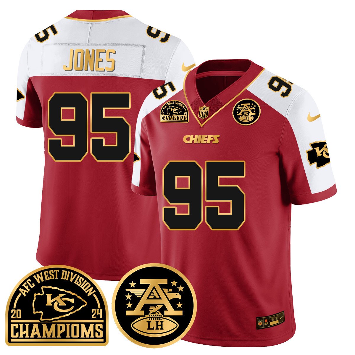 Chiefs 2024 AFC West Champs Jersey - All Stitched-DTD