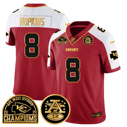Chiefs 2024 AFC West Champs Jersey - All Stitched-DTD