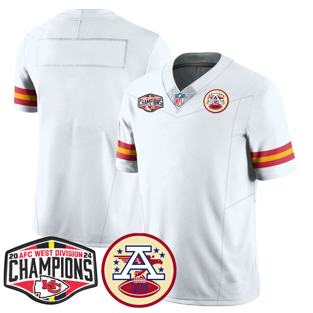 Chiefs 2024 AFC West Champs Jersey - All Stitched-DTD