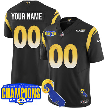 Custom Gender/Name LAR 2024 NFC West Division Champions Jersey - All Stitched-DTD