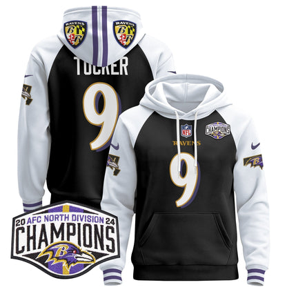 BAL 2024 AFC North Division Champions Patch Pullover Hoodie V2 - All Stitched-DTD