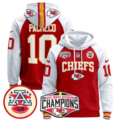 KC 2024 AFC West Division Champions Pullover Hoodie - All Stitched-DTD