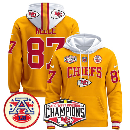 KC 2024 AFC West Division Champions Pullover Hoodie - All Stitched-DTD