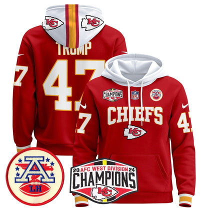 KC 2024 AFC West Division Champions Pullover Hoodie - All Stitched-DTD