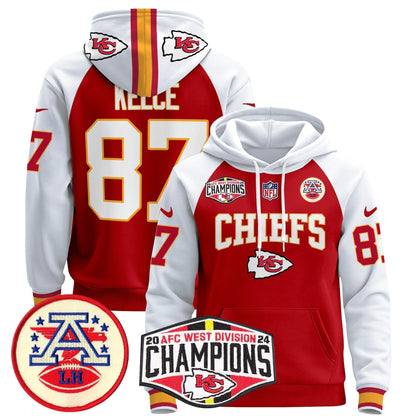 KC 2024 AFC West Division Champions Pullover Hoodie - All Stitched-DTD